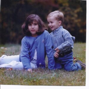 Elise and Jacob. You can tell Jacob's up to something!