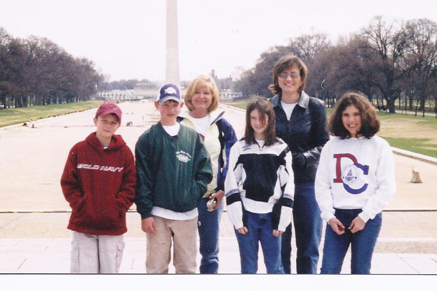 In front of the Washington Monument