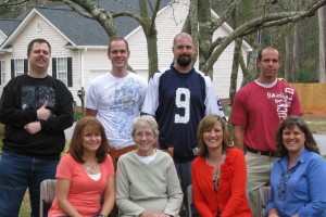 Grandma with 7 of her 9 grandchildren