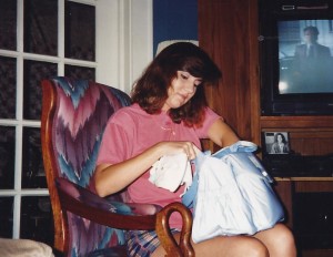 packing Elise's diaper bag