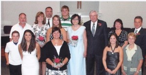 family photo at the ceremony