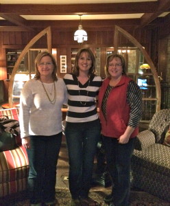 Frieda, me and Julie in beautiful Blowing Rock, N.C.