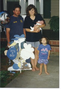 Bringing Jacob home from the hospital