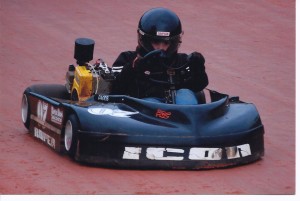 Jacob in his go-kart