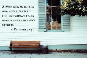proverbs 14:1, wise woman, blueprints