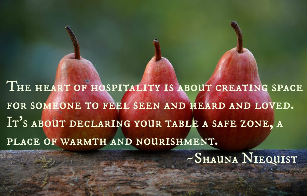 Gathering around the table