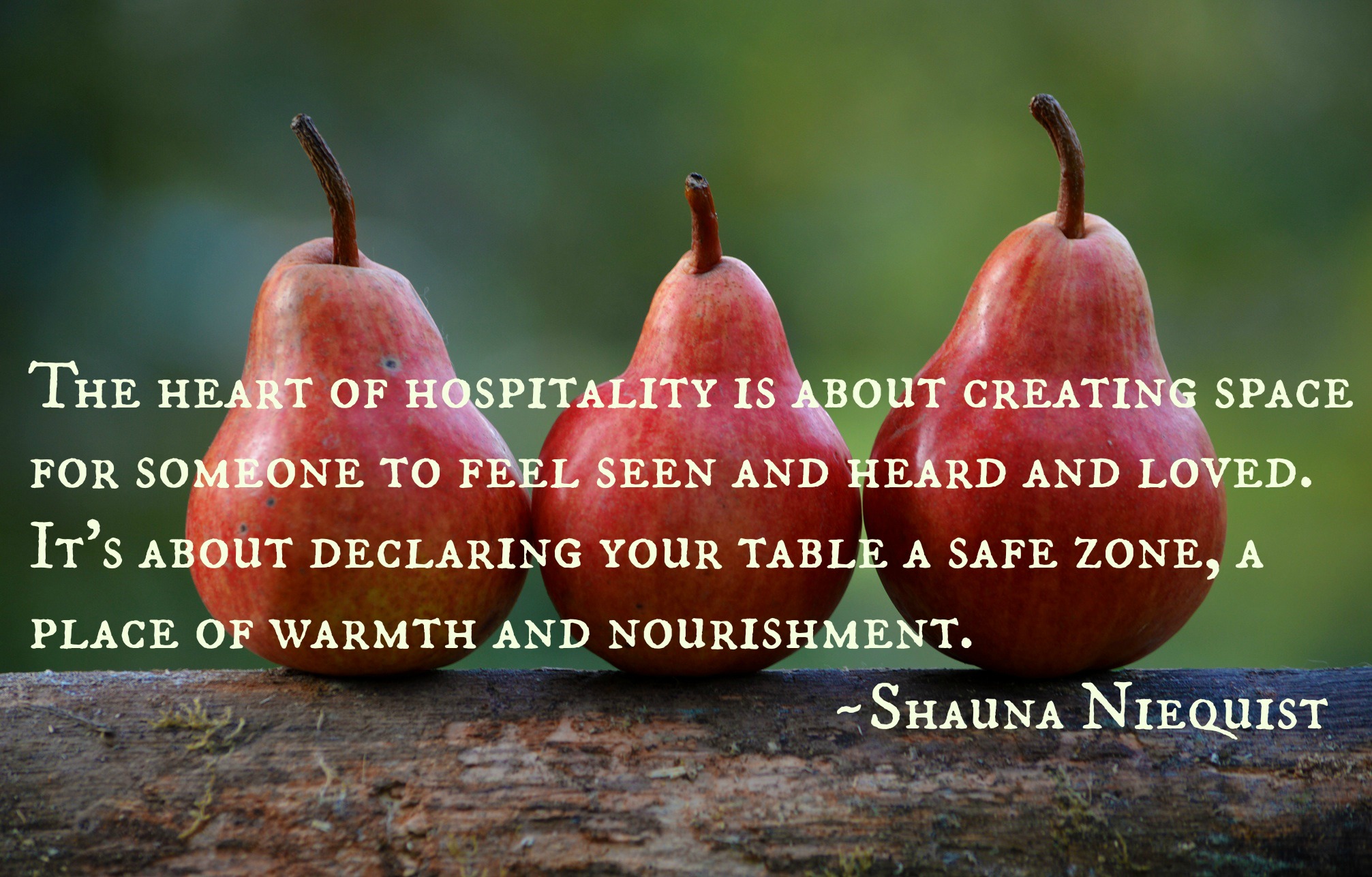 Gathering around the table