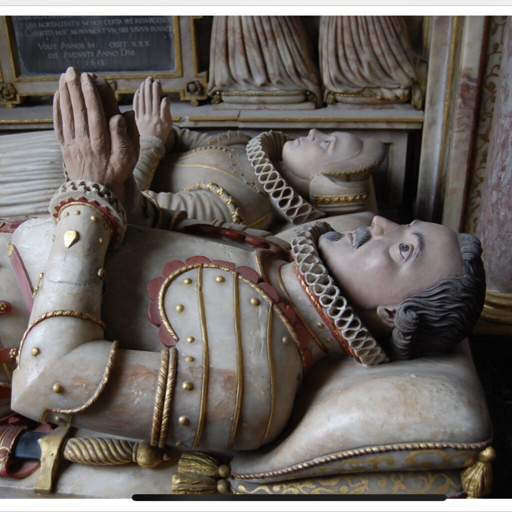 Close up of John and Elizabeth Roper